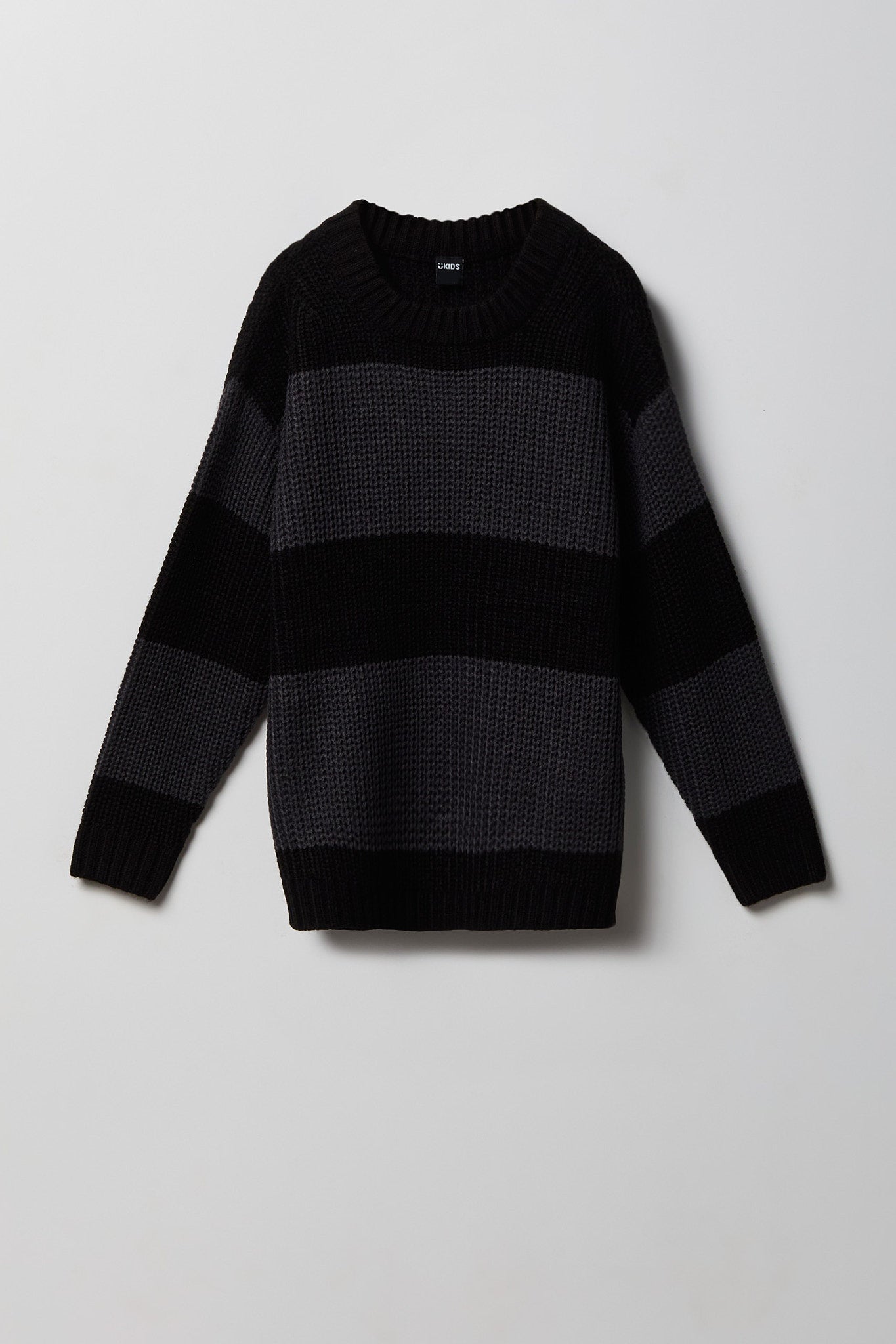 Youth Jacquard Striped Boxy Sweater - /