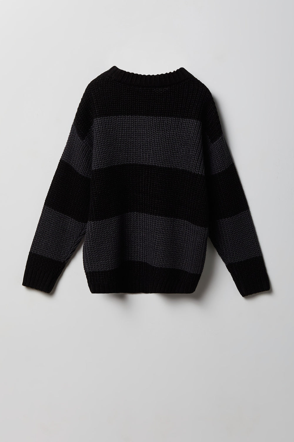 Youth Jacquard Striped Boxy Sweater Youth Jacquard Striped Boxy Sweater
