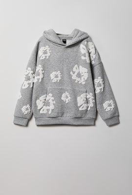 Youth Fleece Puffed Graphic Hoodie