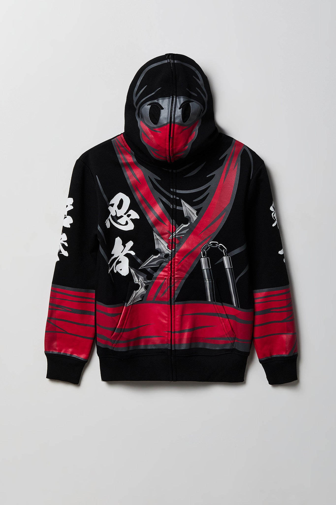 Youth Ninja Peeper Zip-Up Hoodie - Multi /