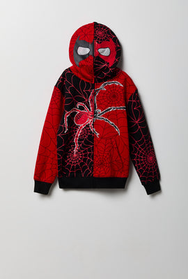 Youth Spider Web Peeper Zip-Up Hoodie