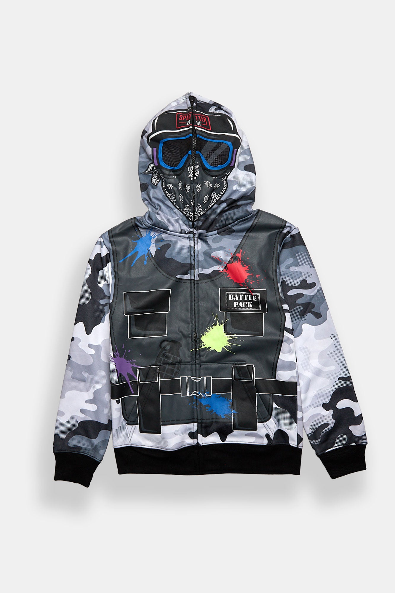 Youth Paintball Zip-Up Peeper Hoodie - Multi /