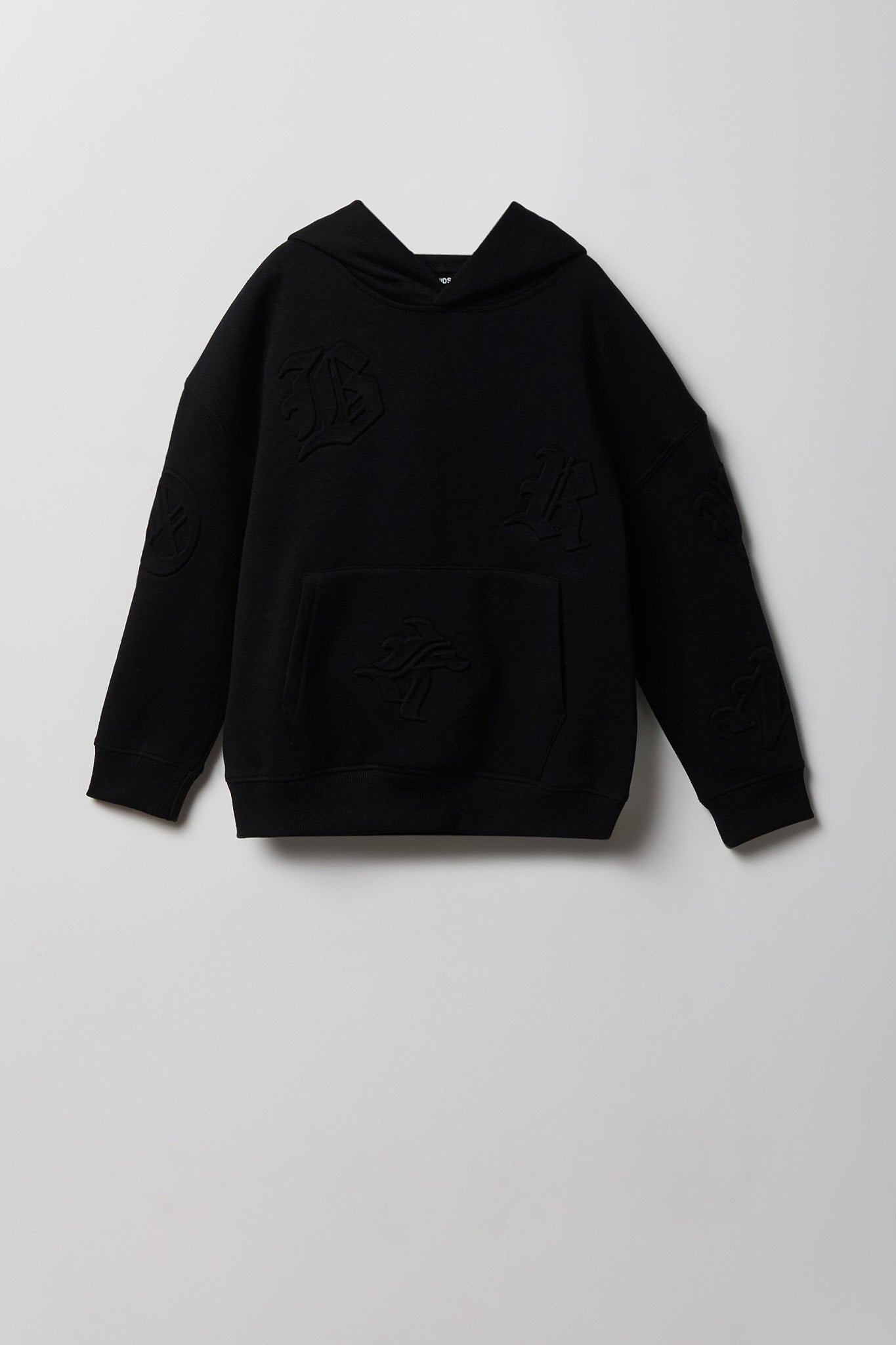 Youth Gothic Font Fleece Hoodie - /