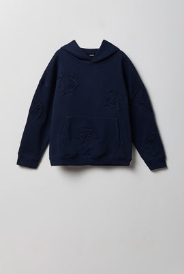 Youth Gothic Font Fleece Hoodie