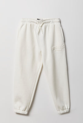 Jogger en molleton épais haut de gamme en relief junior