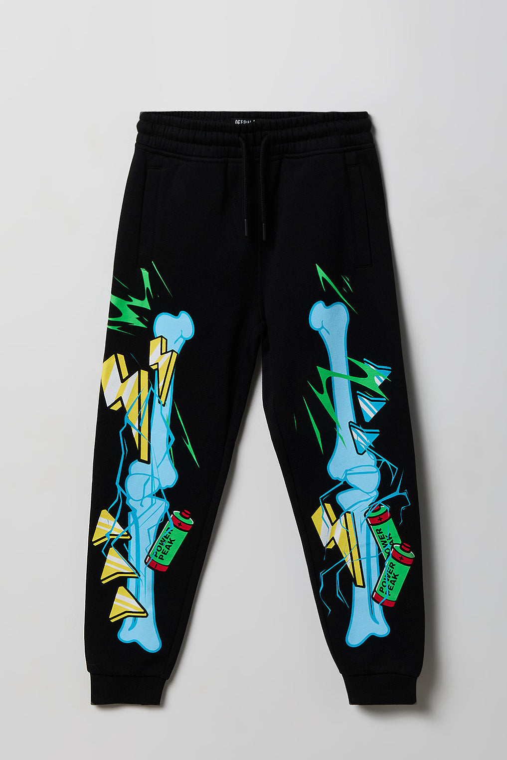 Youth Skeleton Print Fleece Jogger - Multi /