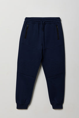 Jogger en molleton style moto junior