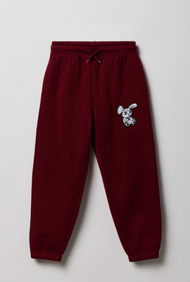 Jogger en molleton brodé junior