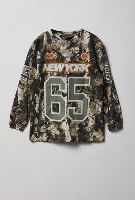 Youth Camo Graphic Long Sleeve Tee