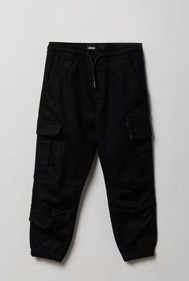 Jogger cargo en tricot doux junior