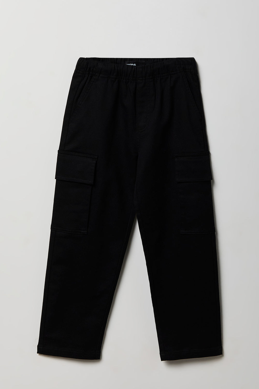 Pantalon cargo droit en tricot doux junior Pantalon cargo droit en tricot doux junior