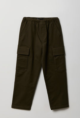 Youth Soft Knit Straight Cargo Pants