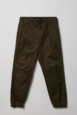 Jogger classique en sergé junior