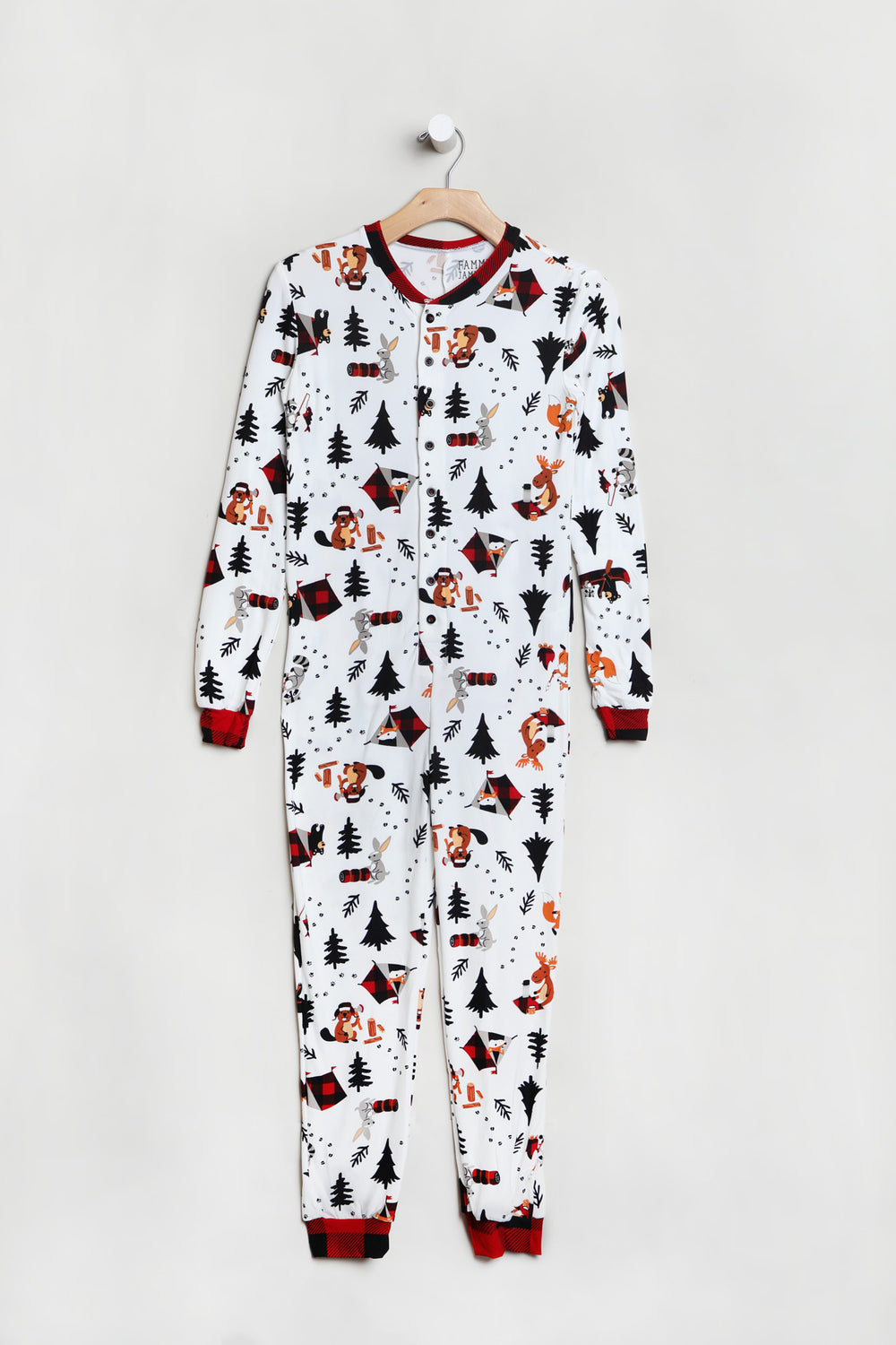 Combinaison Pyjama de Famille à Imprimé Forêt Junior Combinaison Pyjama de Famille à Imprimé Forêt Junior