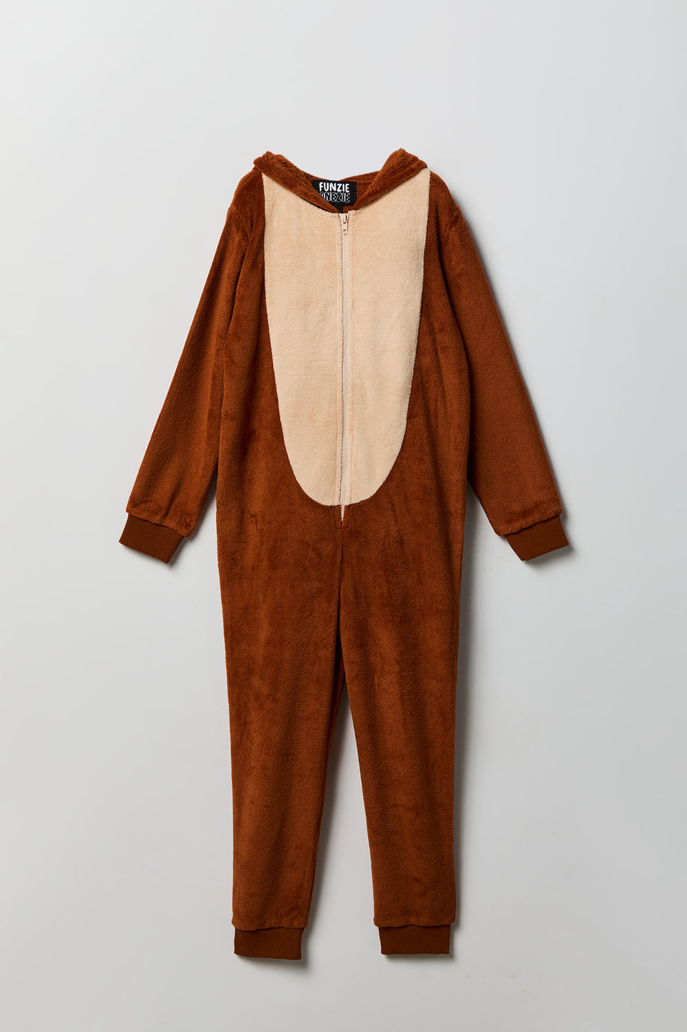 Youth 3D Monkey Plush Onesie Youth 3D Monkey Plush Onesie