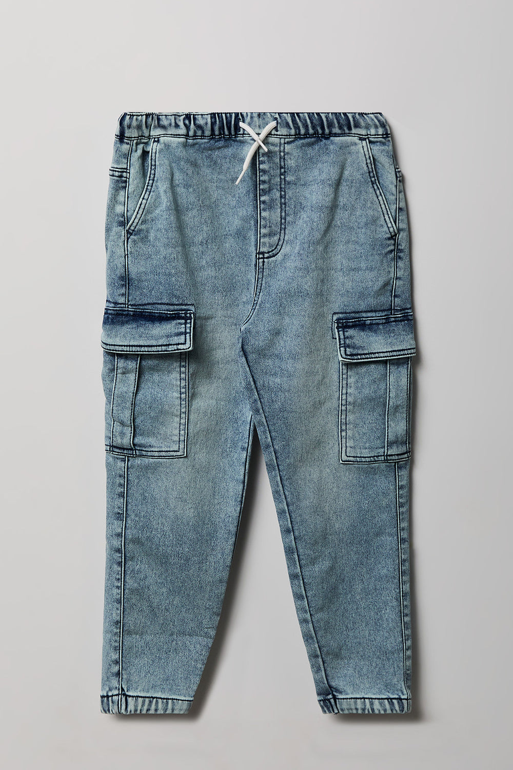 Youth Denim Cargo Joggers Youth Denim Cargo Joggers