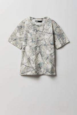 T-shirt imprimé camouflage junior