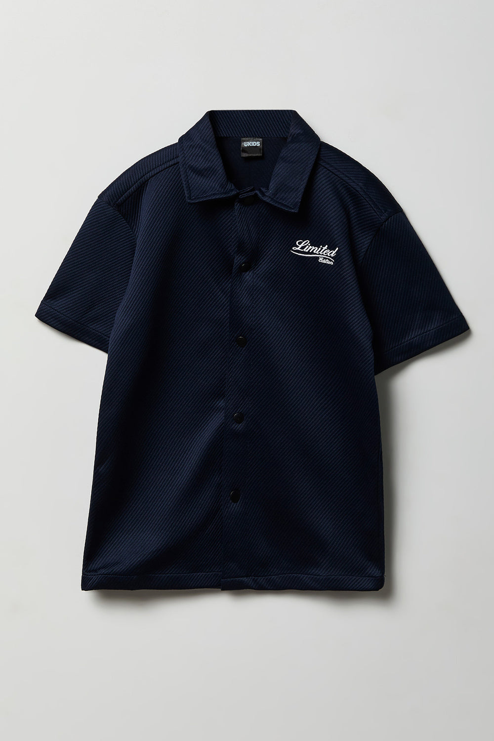 Chemise boutonnée texturée coupe carrée junior Chemise boutonnée texturée coupe carrée junior