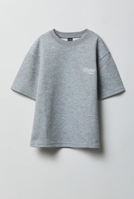 Youth Textured Embroidered Tee