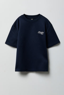 T-shirt texturé brodé junior