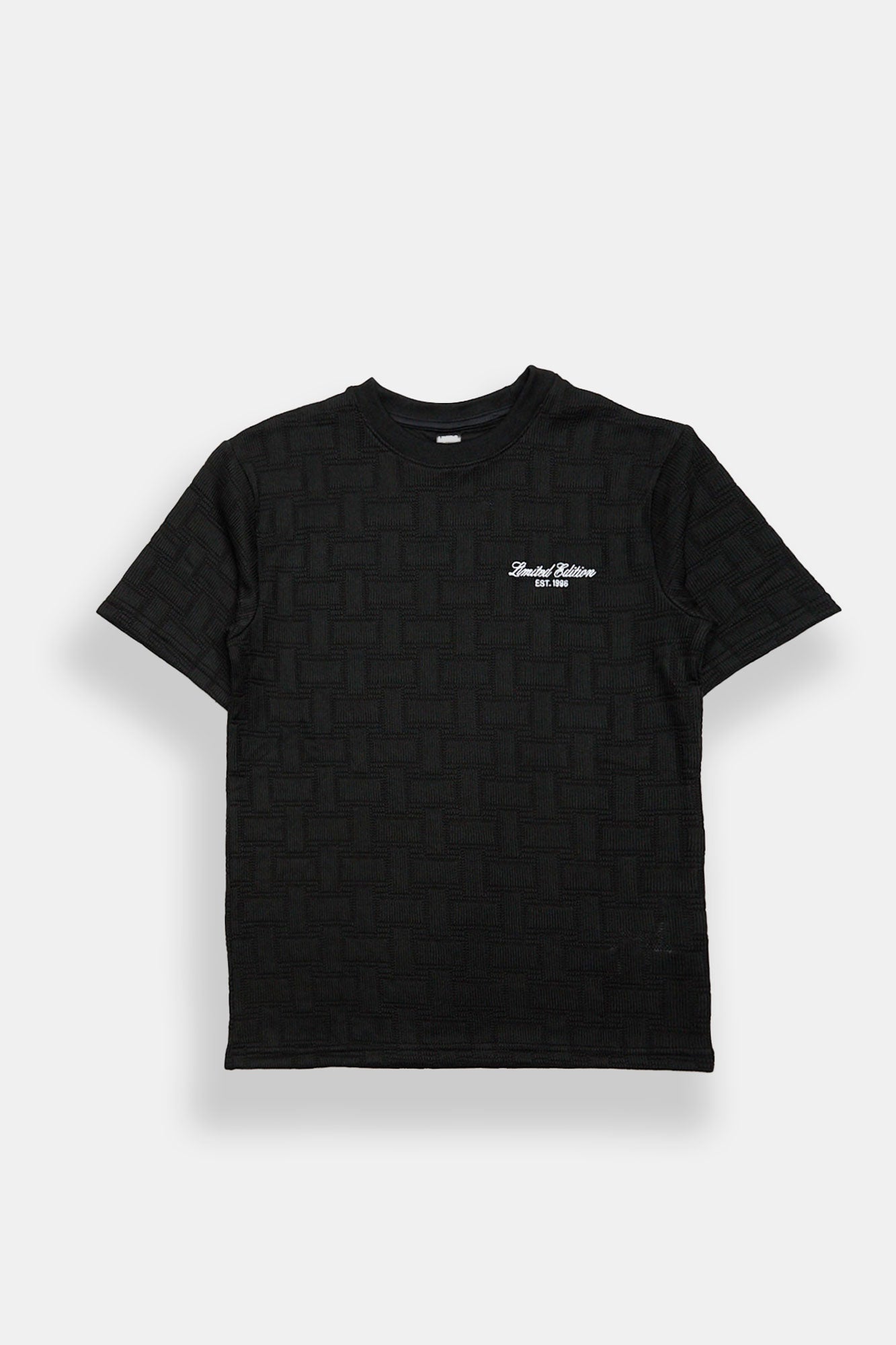 Youth Embroidered Jaquard Tee - /