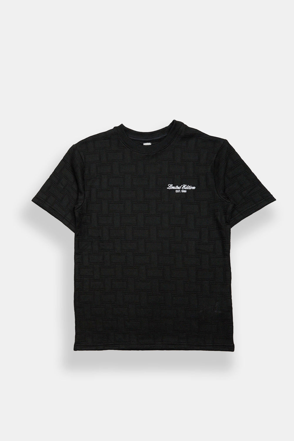 Youth Embroidered Jaquard Tee Youth Embroidered Jaquard Tee