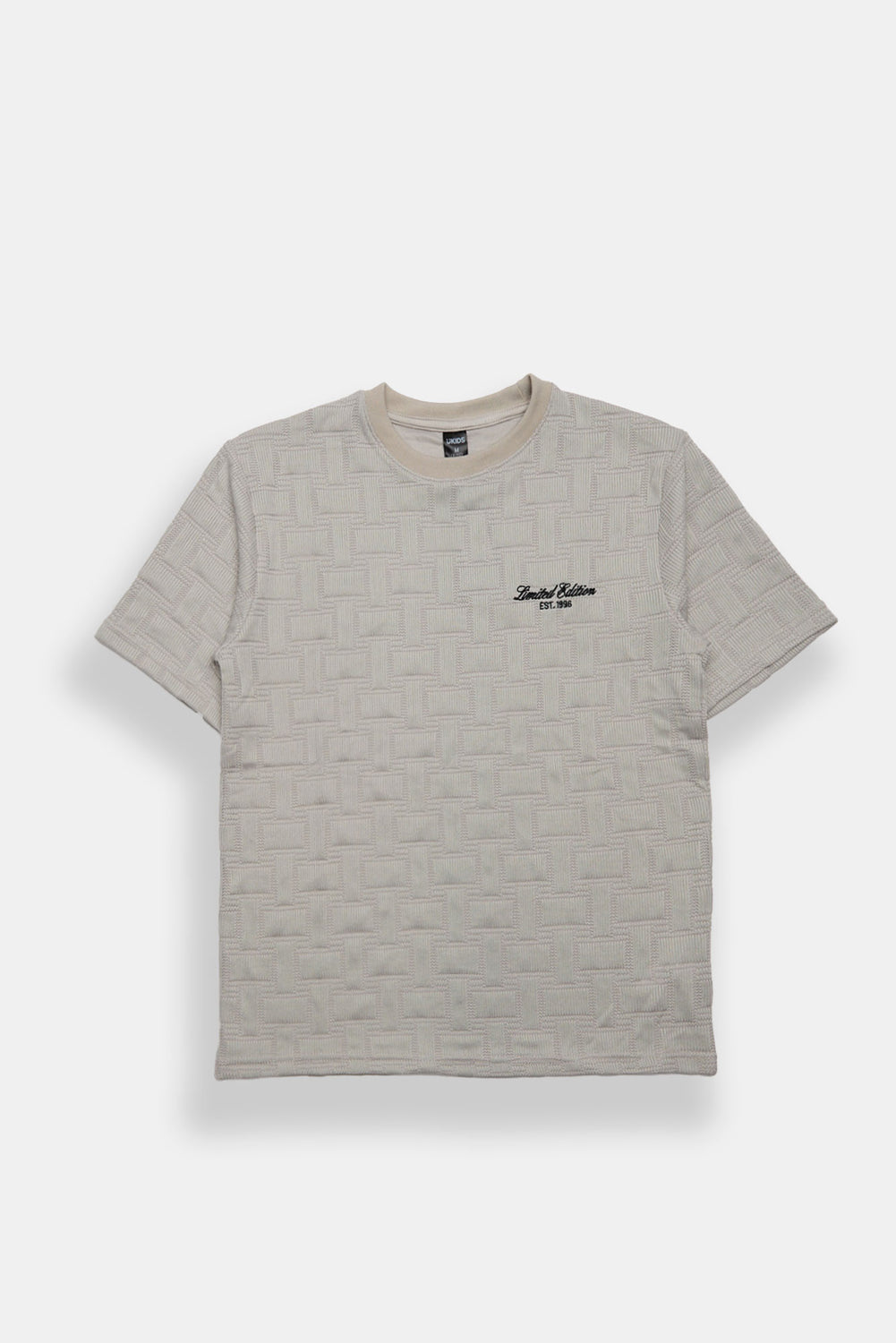Youth Embroidered Jaquard Tee Youth Embroidered Jaquard Tee