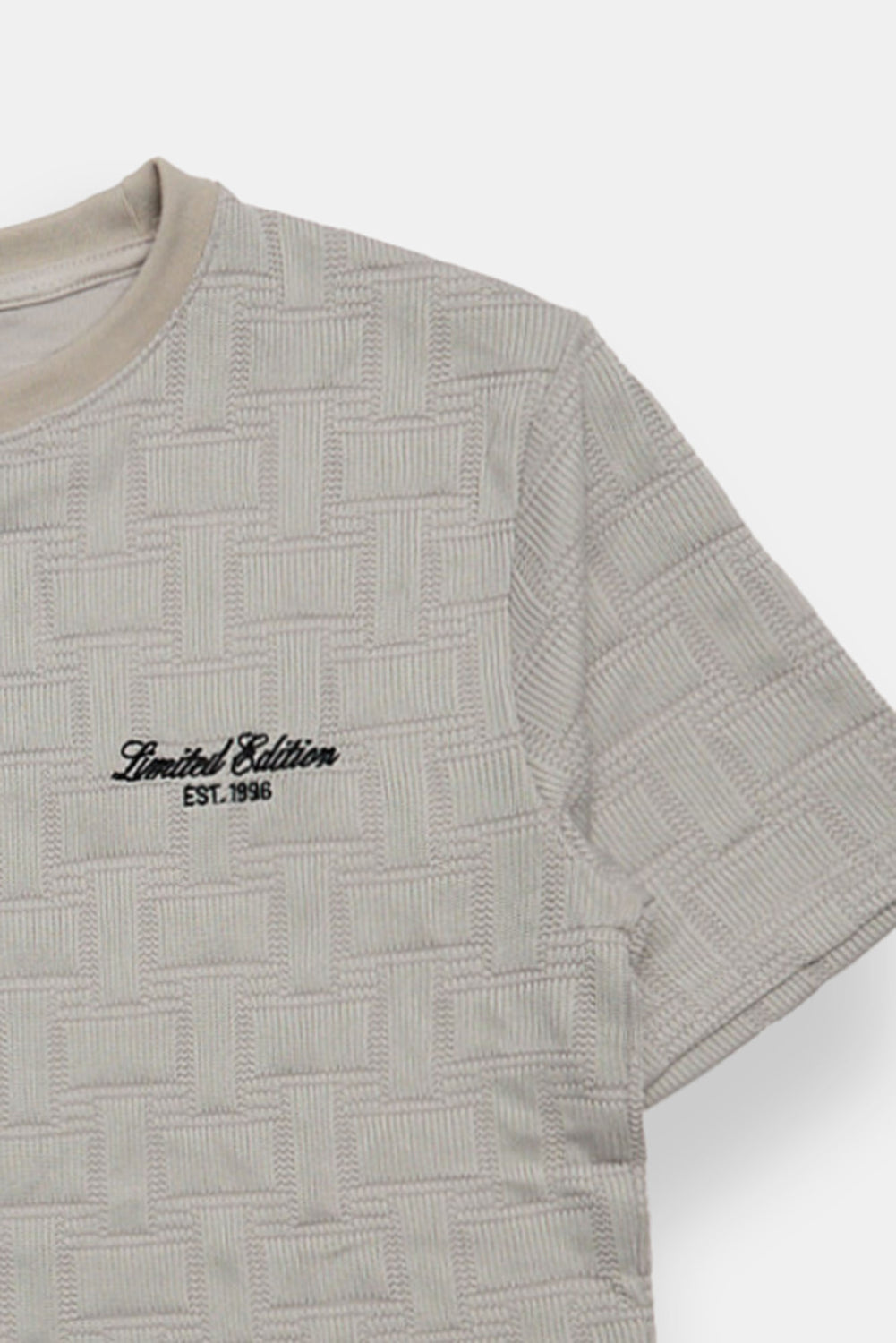 Youth Embroidered Jaquard Tee Youth Embroidered Jaquard Tee