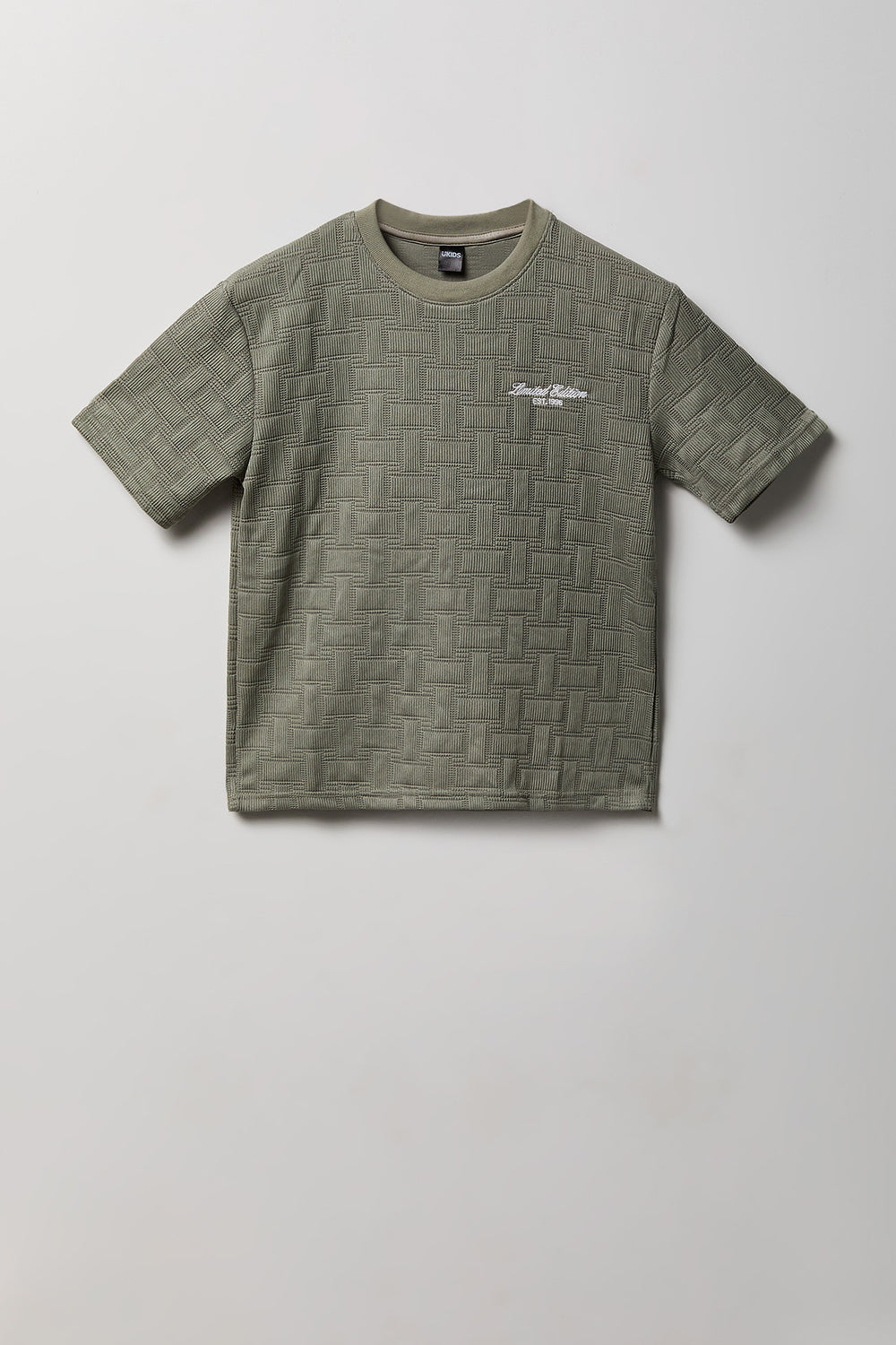 T-shirt brodé en tissu jacquard junior T-shirt brodé en tissu jacquard junior