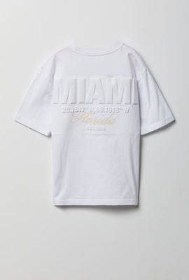 T-shirt graphique urbain en relief junior