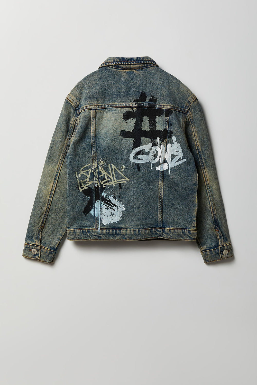 Veste en denim à motifs graffiti junior Veste en denim à motifs graffiti junior