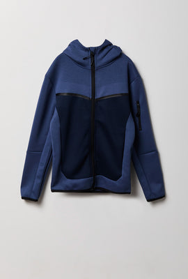 Youth Scuba Colour Block Zip-Up Hoodie