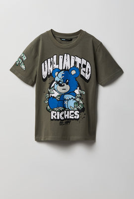 T-shirt imprimé ours en peluche junior