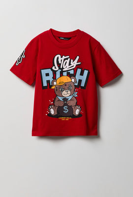T-shirt imprimé ours en peluche junior