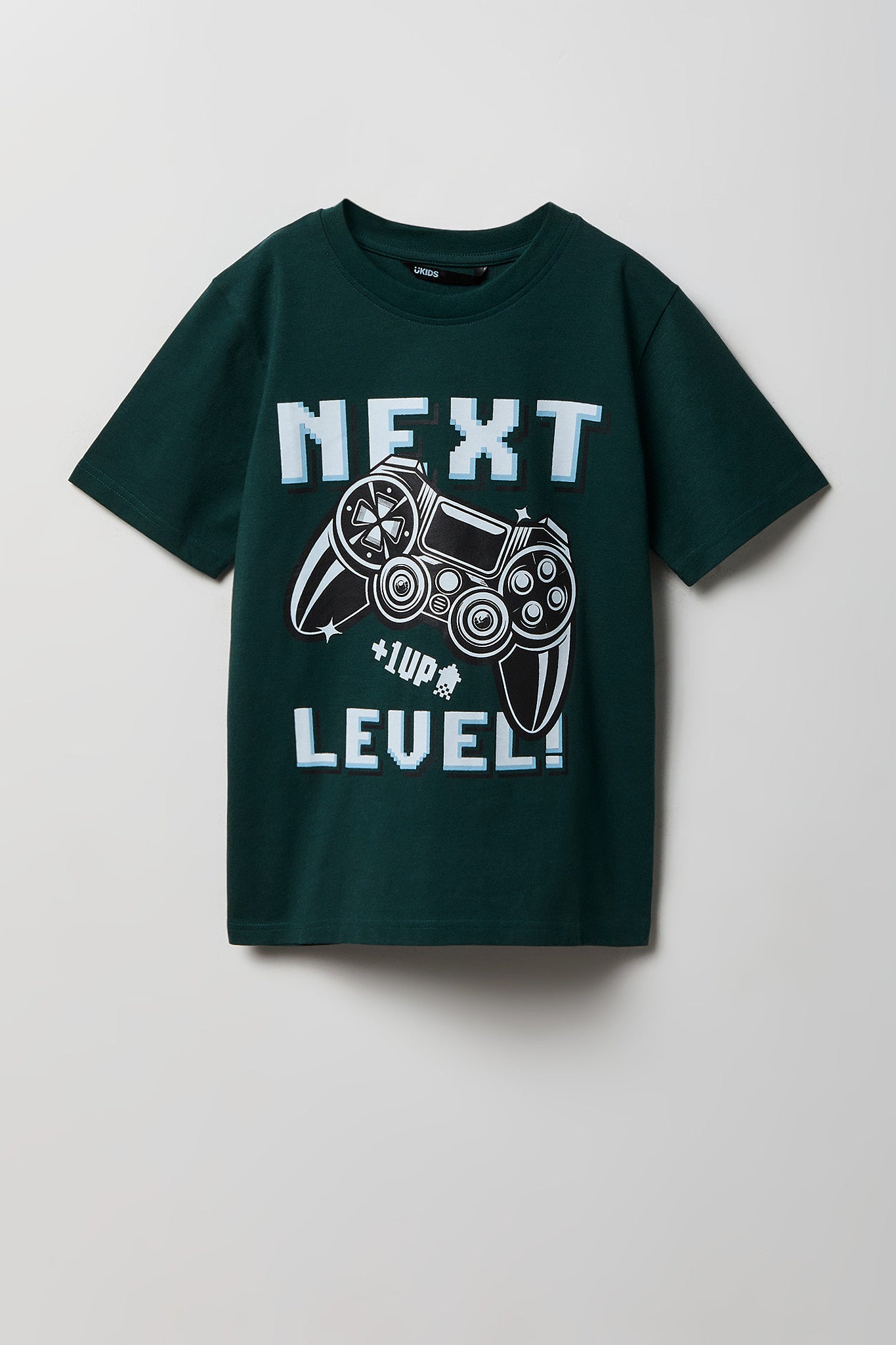 Youth Next Level Gamer Graphic Tee - Green /