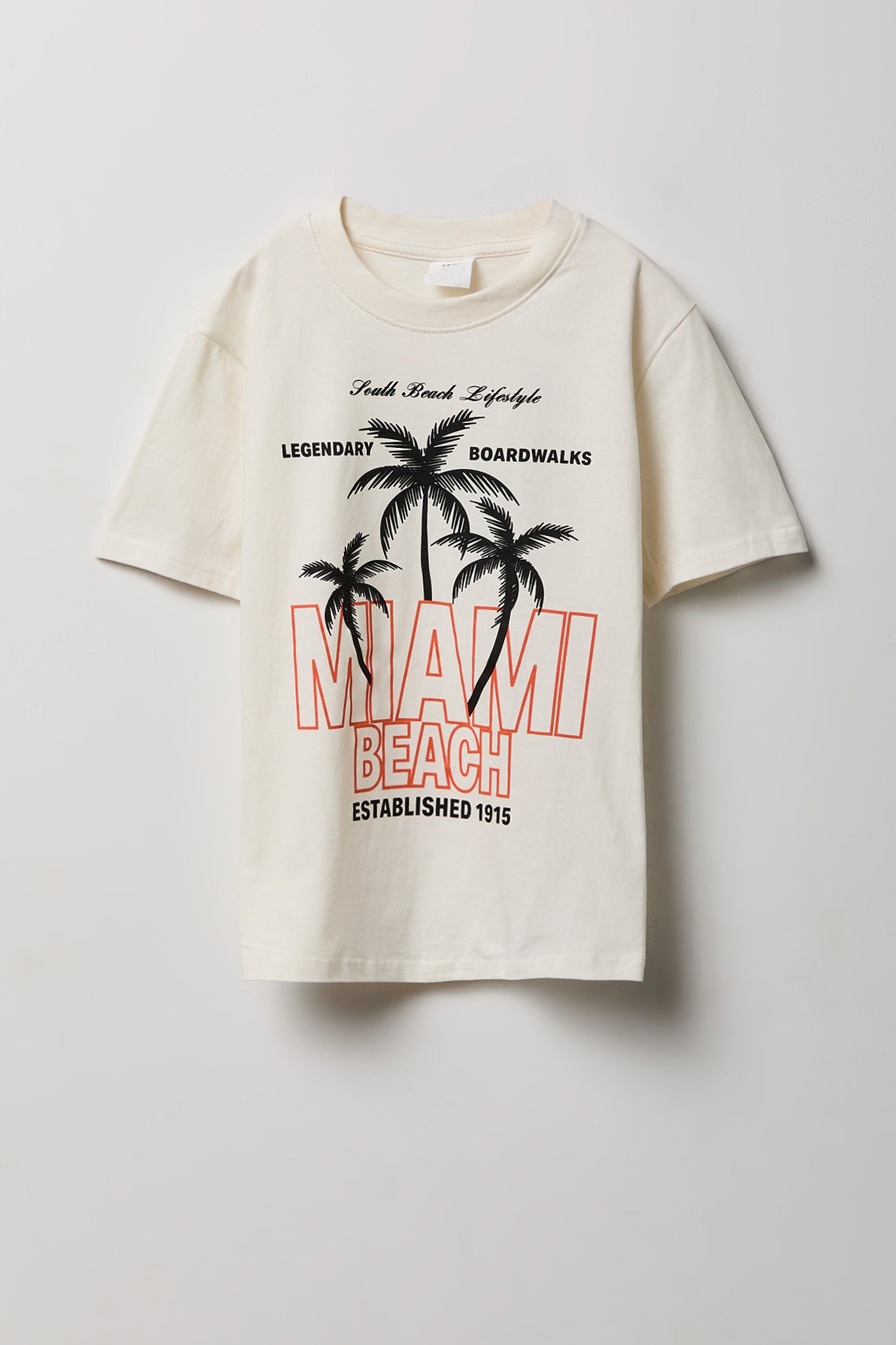 Youth Miami Beach Graphic Tee - White /