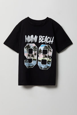 T-shirt imprimé palmiers junior