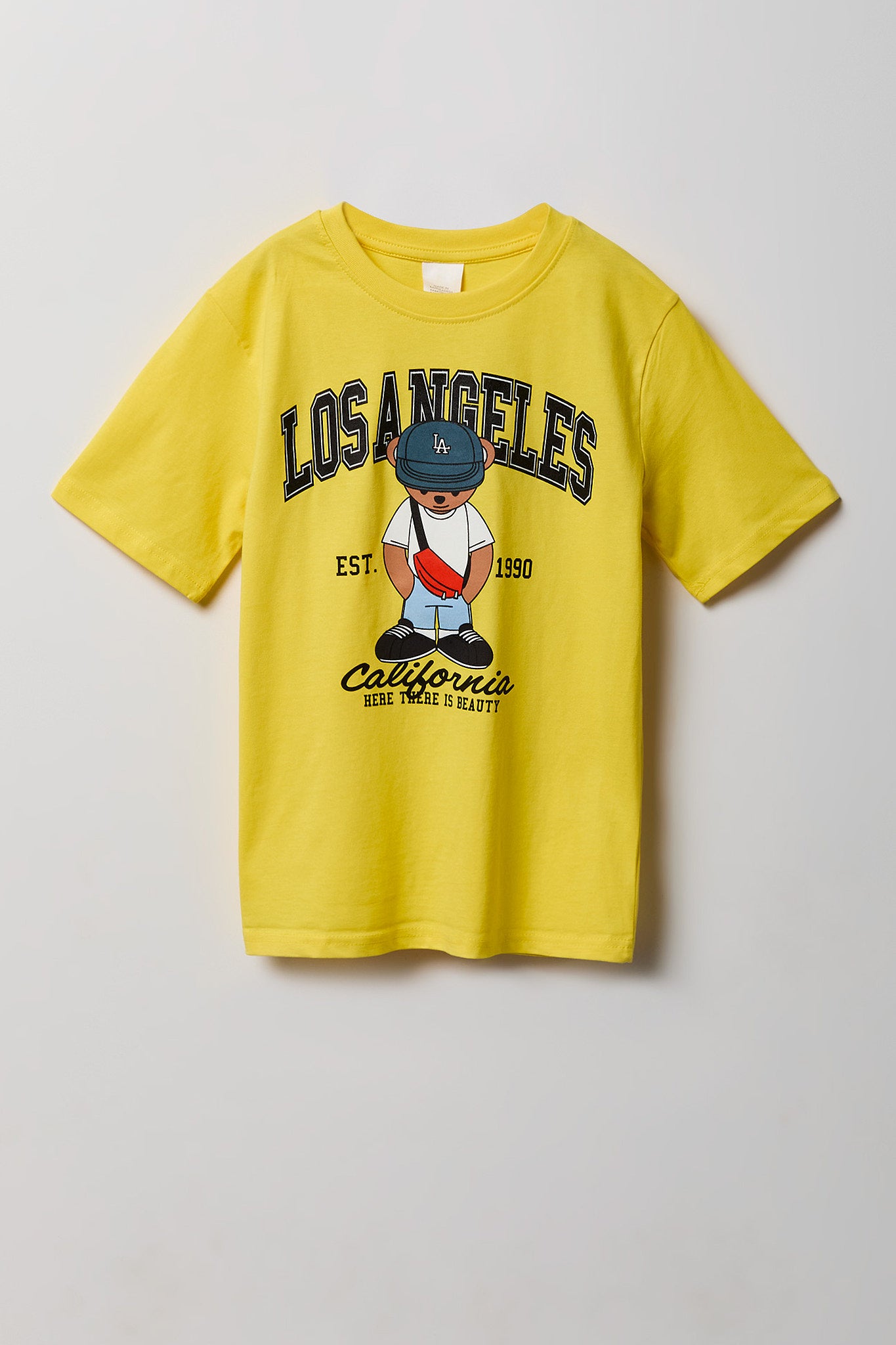 Youth Los Angeles Graphic Tee - Yellow /
