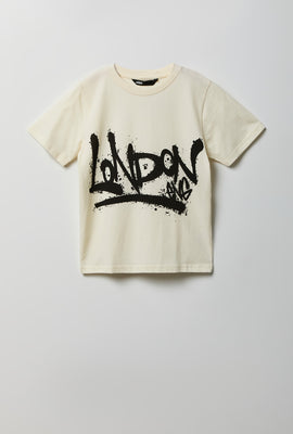 T-shirt imprimé villes graffiti junior