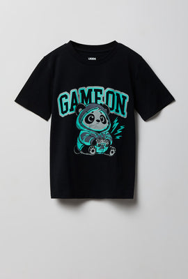 Youth Bear Print Graphic Tee