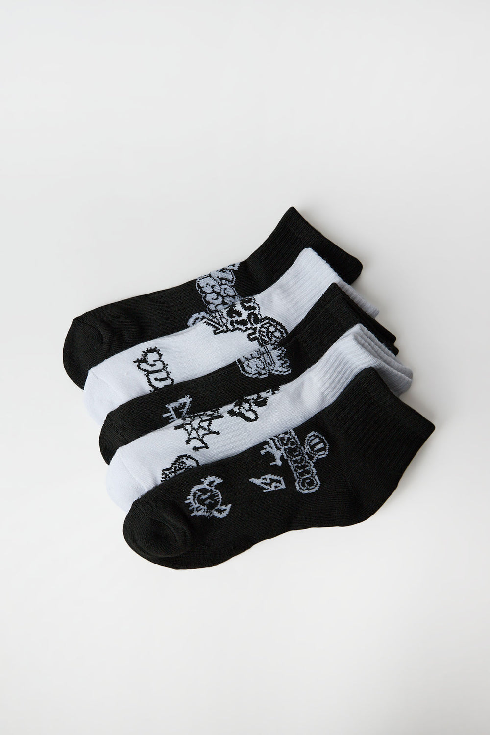 Youth Graffiti Ankle Socks 5-Pack Youth Graffiti Ankle Socks 5-Pack