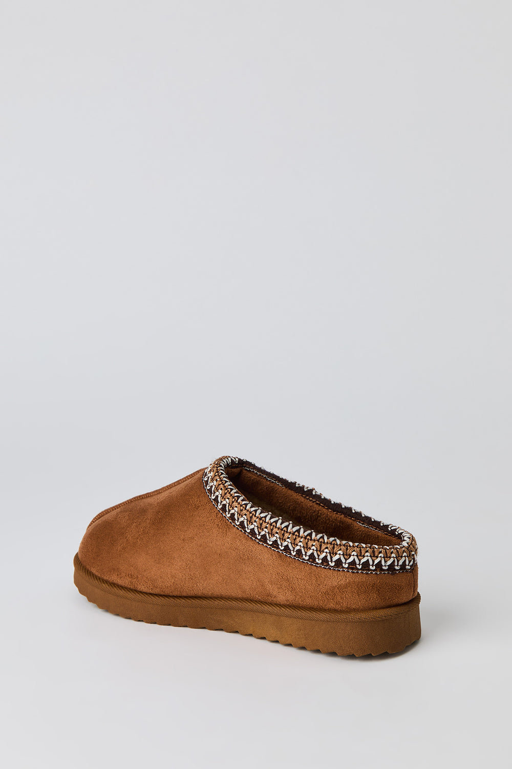 Youth Faux-Suede Embroidered Slippers Youth Faux-Suede Embroidered Slippers