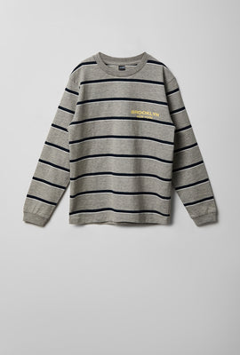 Youth Graphic Striped Long Sleeve Tee