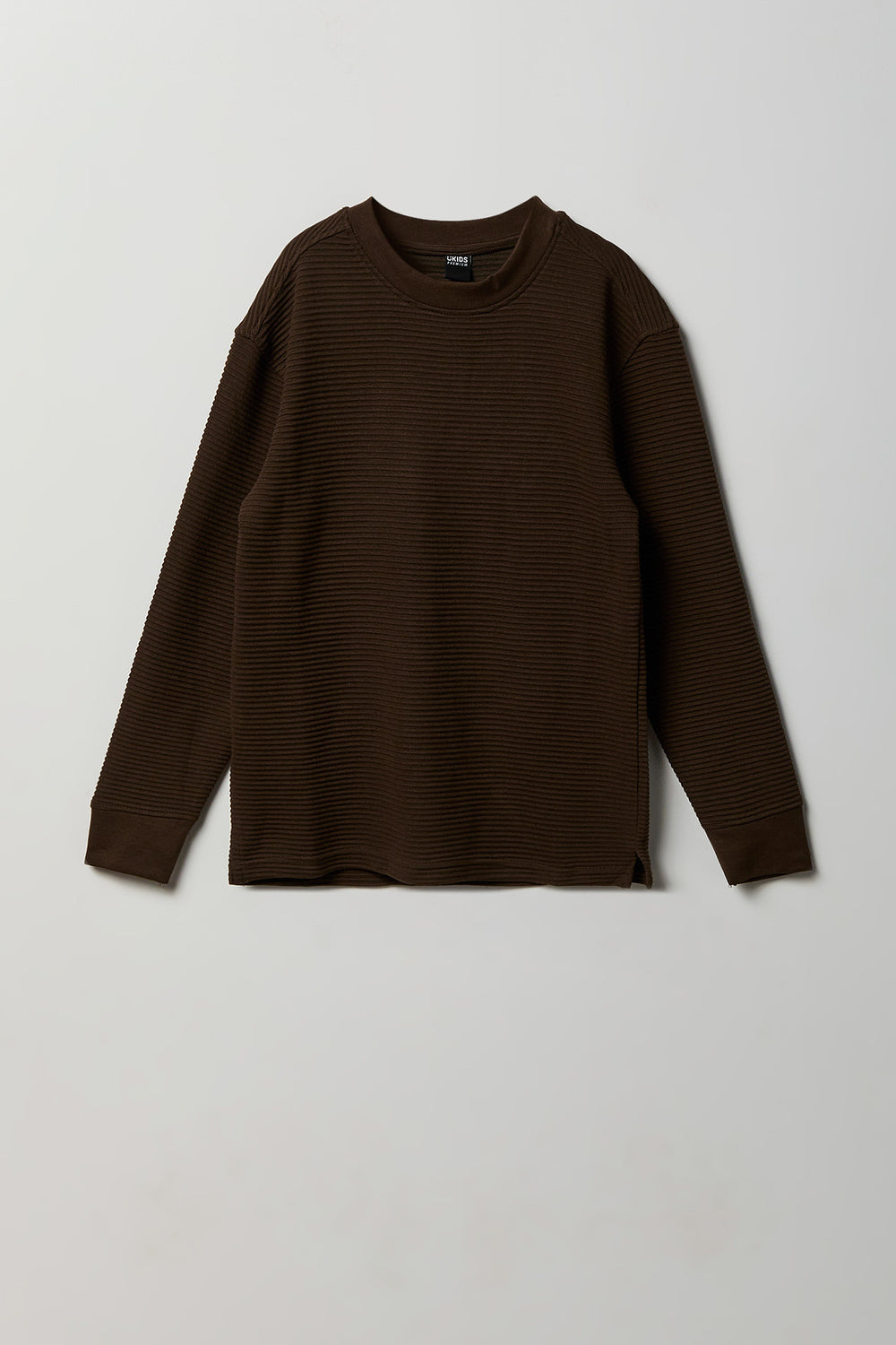 Youth Ribbed Knit Long Sleeve Top Youth Ribbed Knit Long Sleeve Top