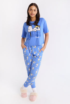 Peanuts Snoopy 2-Piece Pajama Tee & Jogger Set