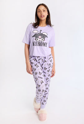 Kuromi 2-Piece Pajama Tee & Jogger Set