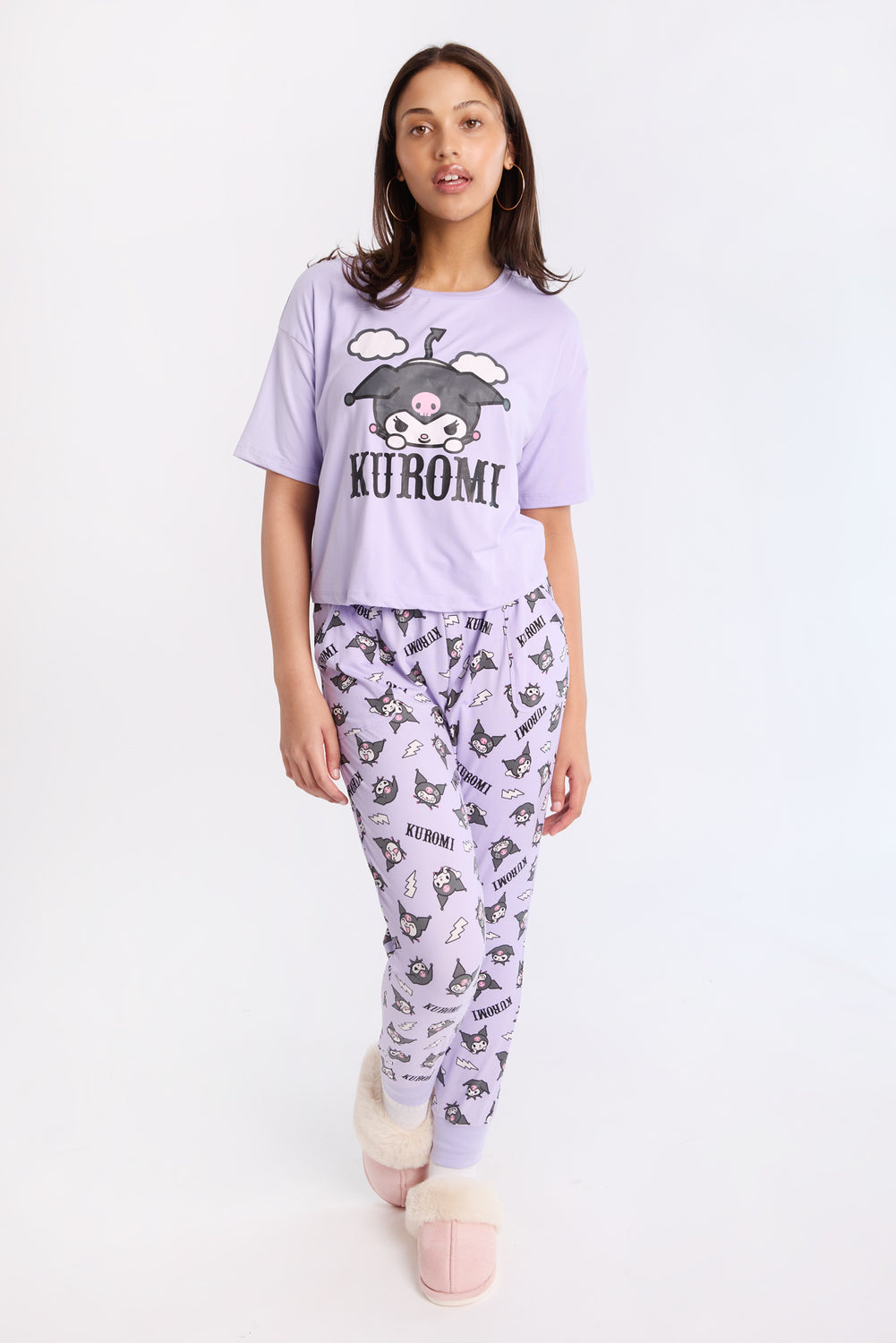 Ensemble de pyjamas 2 pièces Kuromi Ensemble de pyjamas 2 pièces Kuromi