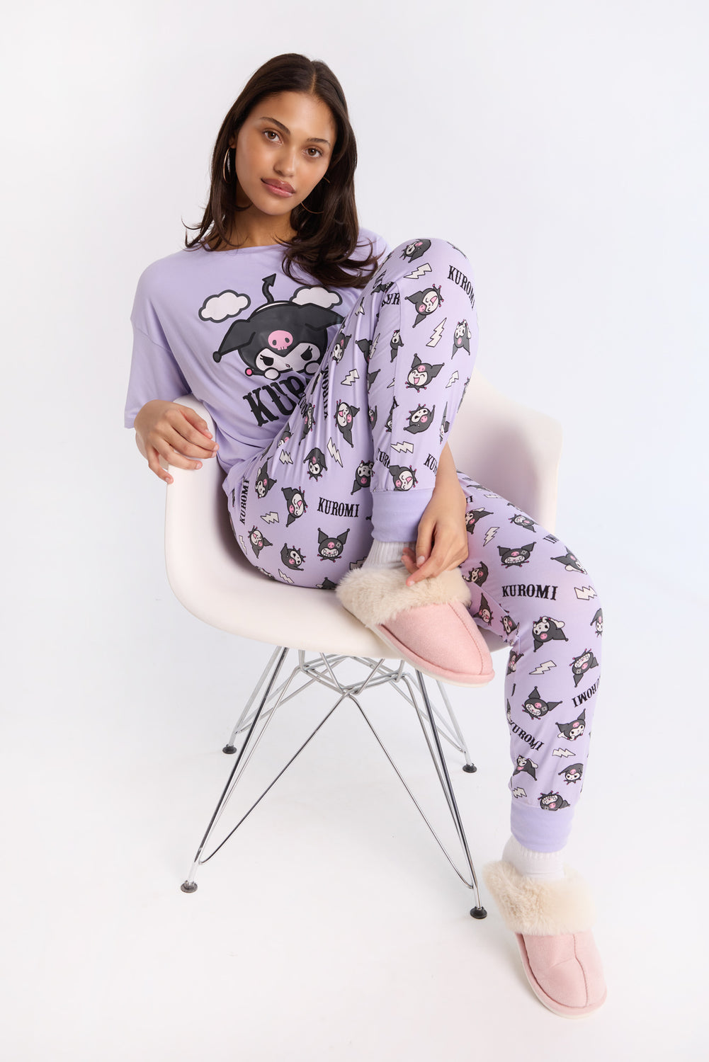 Ensemble de pyjamas 2 pièces Kuromi Ensemble de pyjamas 2 pièces Kuromi