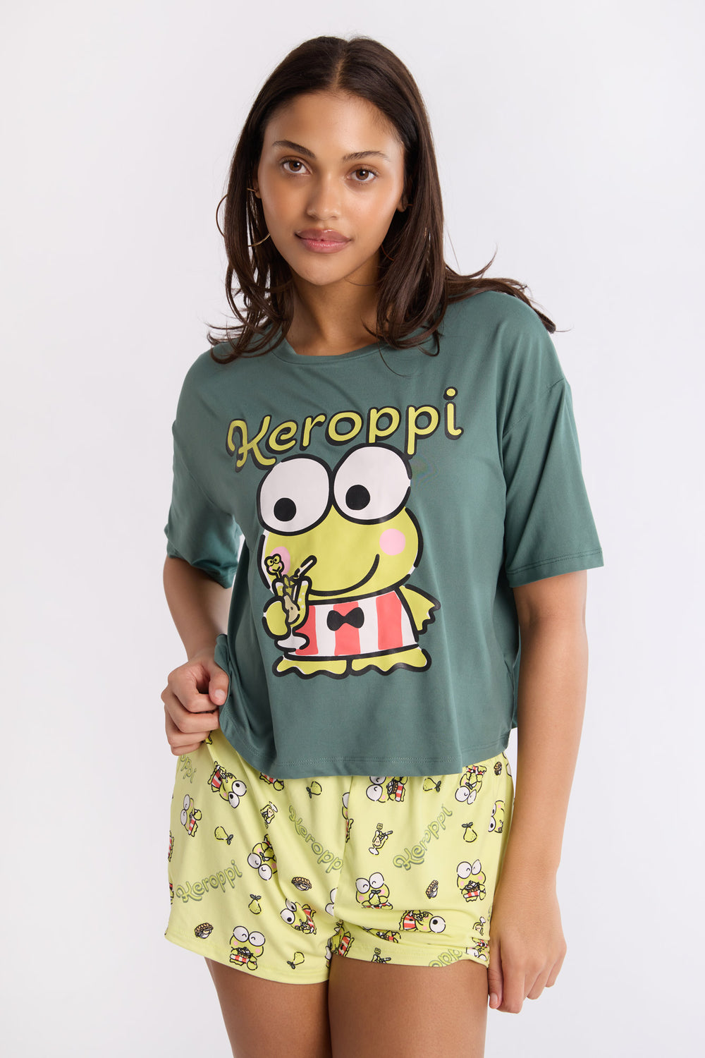 Ensemble de pyjama 2 pièces Keroppi Ensemble de pyjama 2 pièces Keroppi