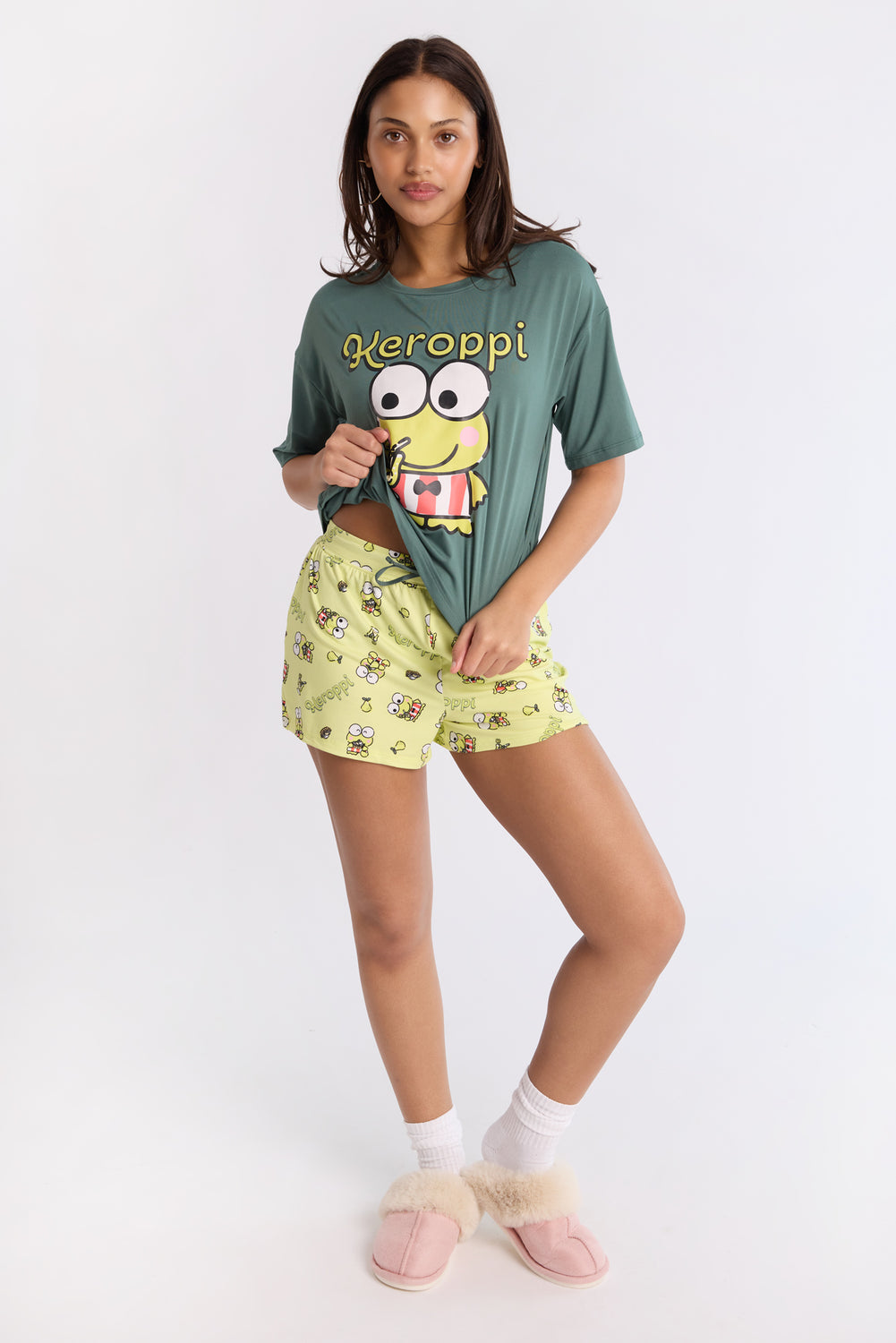 Ensemble de pyjama 2 pièces Keroppi Ensemble de pyjama 2 pièces Keroppi